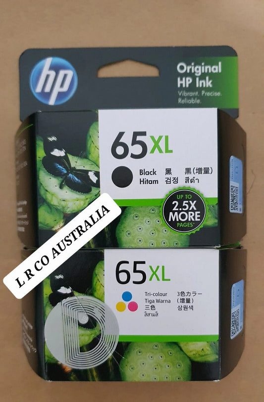 Genuine HP 65XL and HP 65 High Yield Ink Cartridges for HP Deskjet - Brand new