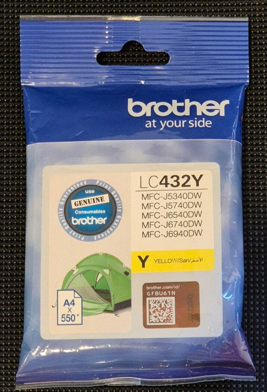 Genuine Brother LC432XL Cyan Magenta Yellow Black Ink Cartridges or Value Packs