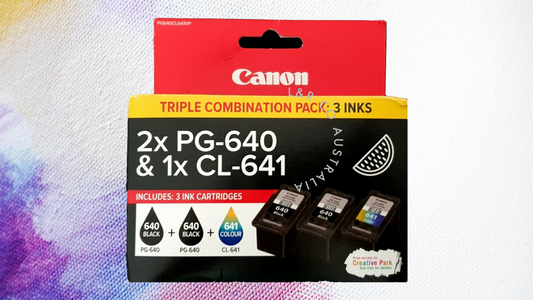 Canon 2x PG640 & 1x CL641 - Triple Combination Pack - Genuine - Free Shipping