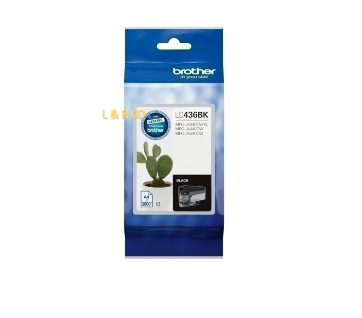 Genuine Brother LC436 C M Y B Singles or LC436 Value Pack Ink Cartridges - New