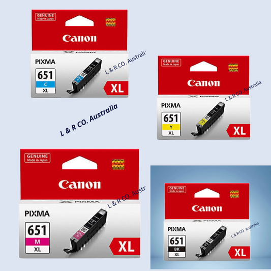 Genuine Canon PG 650XL CLI 651XL Singles or Value Pack Ink Cartridges - New