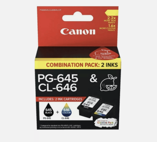 Canon PG645 CL646 Standard Ink MG2460 MG2560 MG2960 PIXMA MX496 - Shopefy