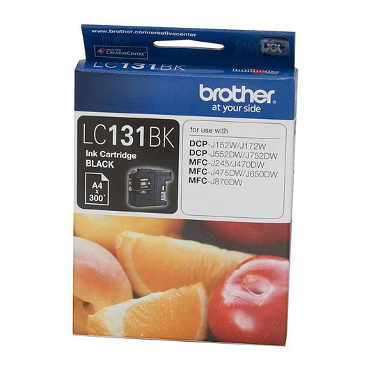 Genuine Brother LC131 Ink Cartridges Black Magenta Yellow Cyan - Shopefy
