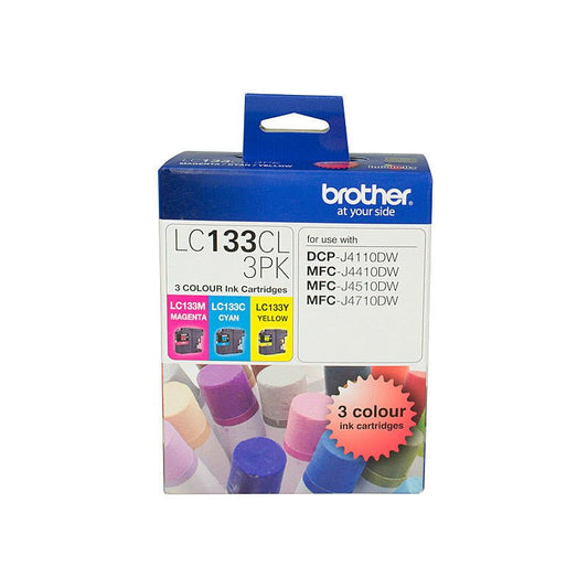 Genuine Brother LC133 CMY Ink Cartridges and Color Value Pack - Shopefy