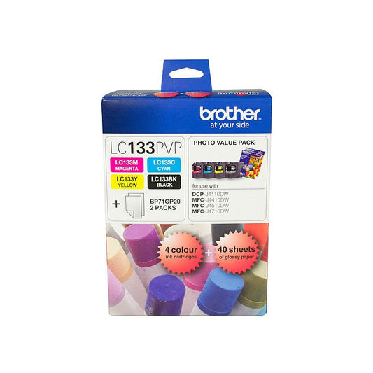 Genuine Brother LC133 Photo Value Pack 4 Colors - Shopefy