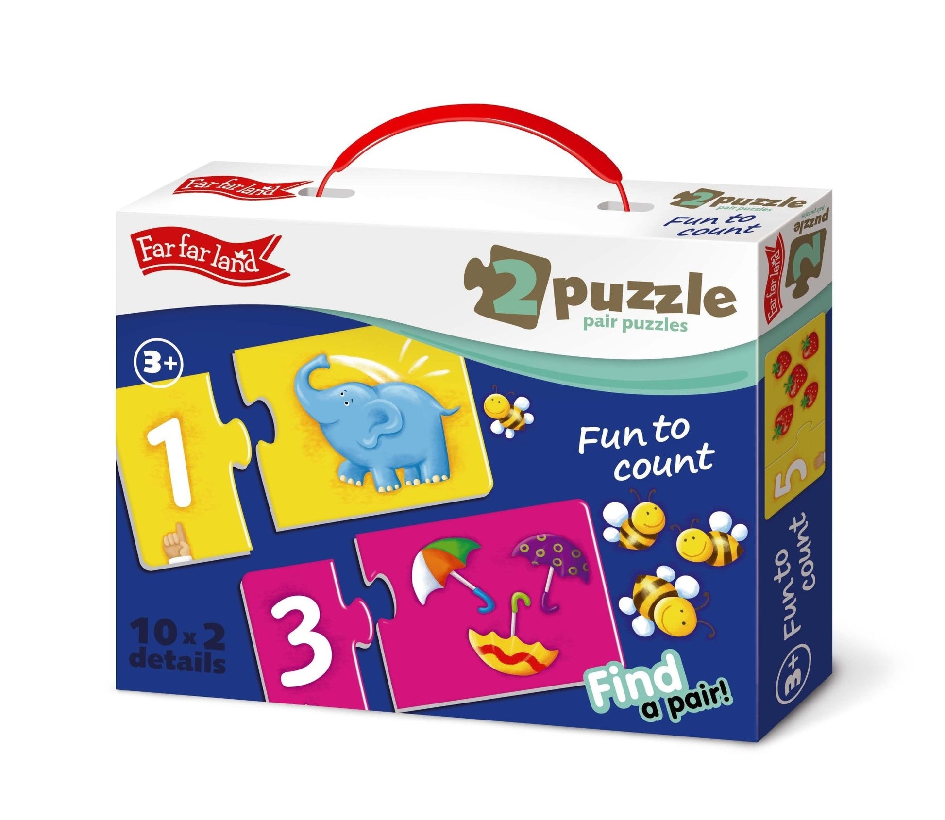 Double Toddler Pair Puzzles Fun to Count for Age 3+ Years - Shopefy