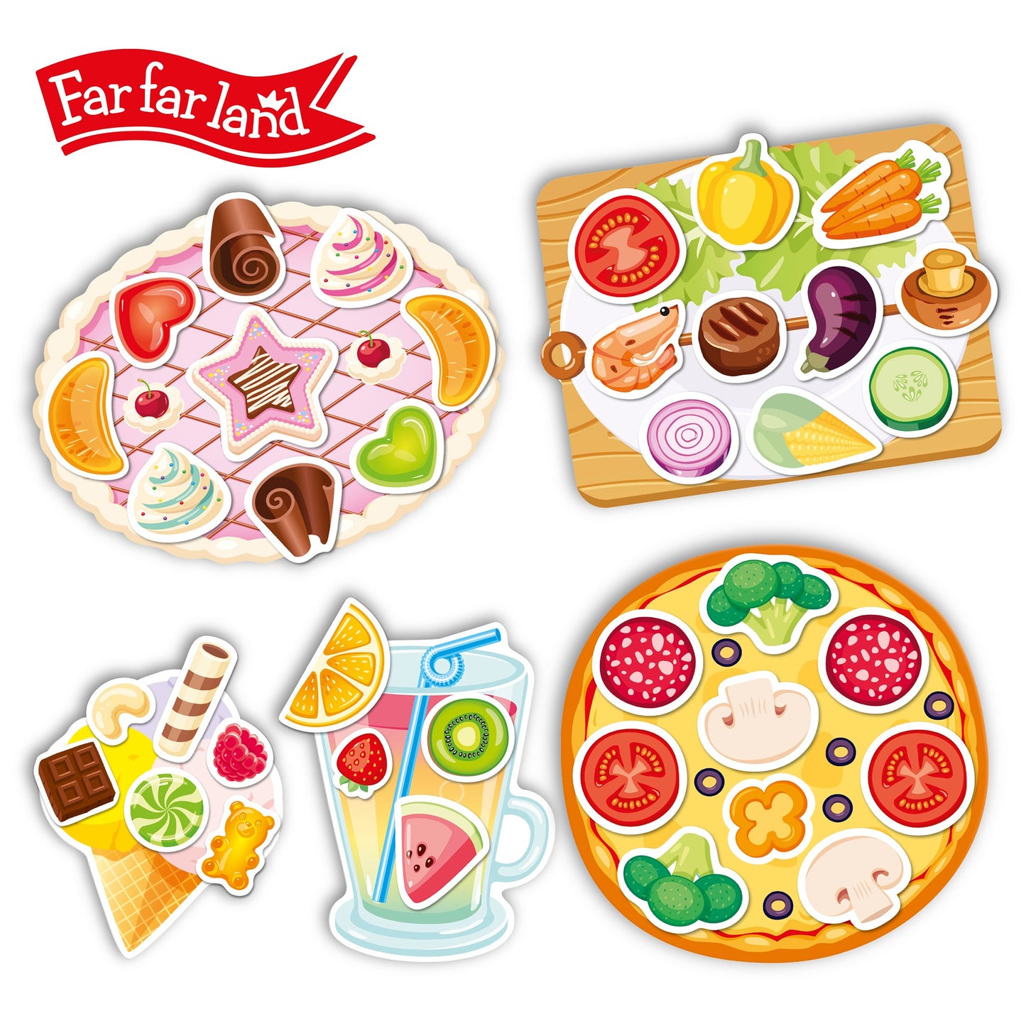 Velcro Cooking Educational Fun Game for Kids Age 3+