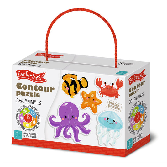 Contour Puzzle Sea Animals for Toddlers Age 3+ Years - Shopefy