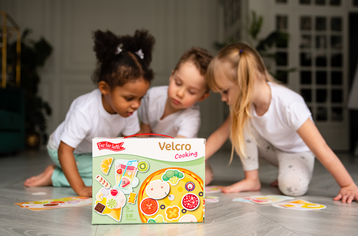 Velcro Cooking Educational Fun Game for Kids Age 3+