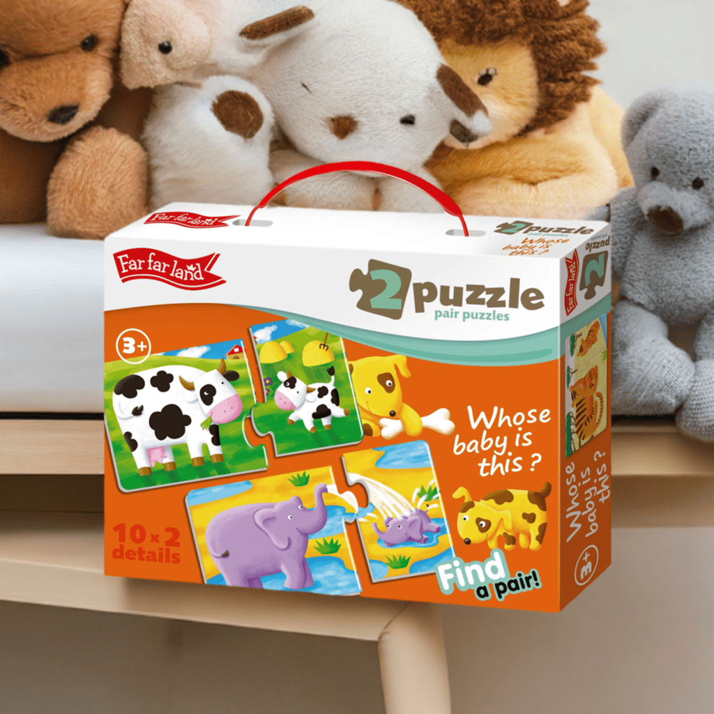 Double Jigsaw Puzzle Whose Baby Is this? Educational Puzzle Pairs for Age 3+ Years - Shopefy