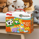 Double Jigsaw Puzzle Whose Baby Is this? Educational Puzzle Pairs for Age 3+ Years - Shopefy