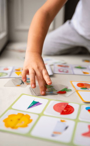 LOTTO with Transparent Flash Cards Halfs for Toddlers Age 3+ Years - Shopefy