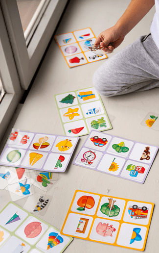 LOTTO with Transparent Flash Cards Halfs for Toddlers Age 3+ Years - Shopefy