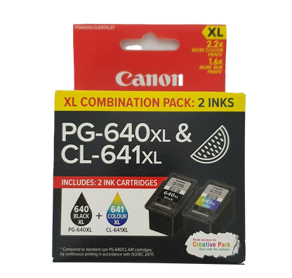 Canon PG640XL CL641XL Genuine Standard Ink Cartridges PIXMA MG2160 MG3160 MG3650