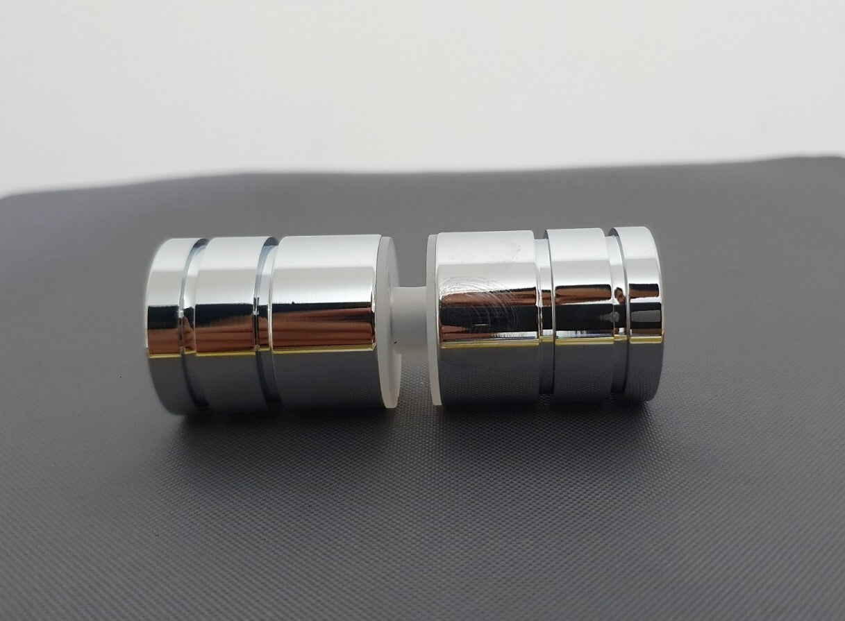 Micro 25mm Shower Screen Door Knob Handle for 6 -12mm Glass Shower - Chrome