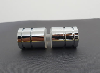 Micro 25mm Shower Screen Door Knob Handle for 6 -12mm Glass Shower - Chrome