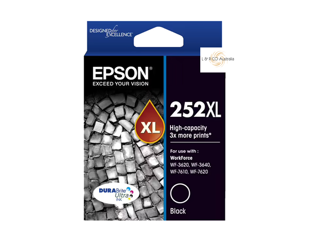 Genuine EPSON 252XL 254XL High Capacity Ink Cartridges - Black & Color and Combo