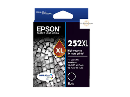 Genuine EPSON 252XL 254XL High Capacity Ink Cartridges - Black & Color and Combo