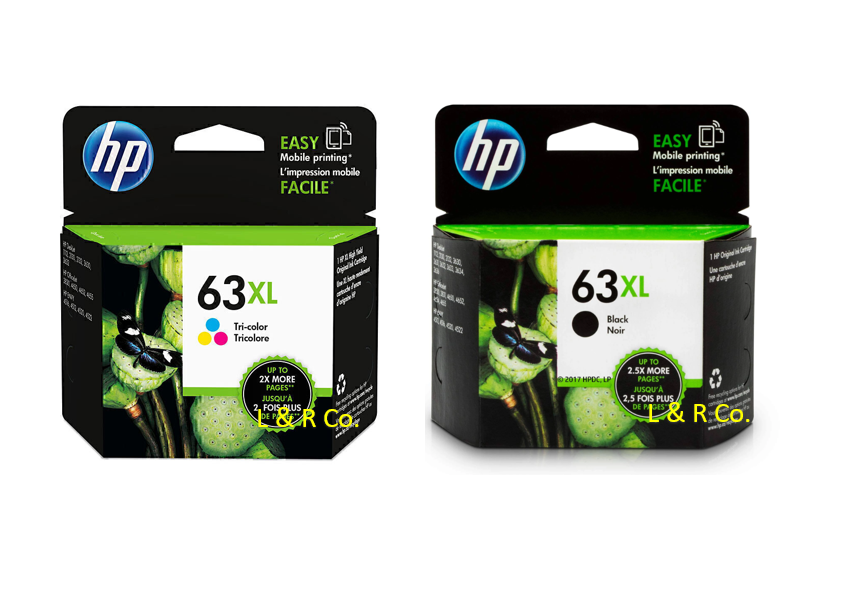 Genuine HP 63 / 63XL Black/Color Ink Cartridges for HP Deskjet
