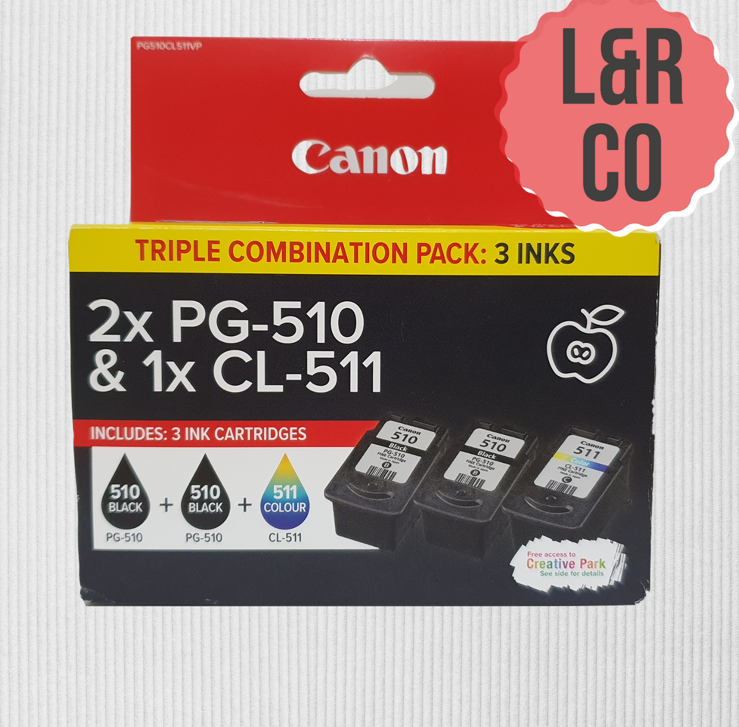 Genuine Canon PG-510 Twin Pack or  PG510 CL511 Singles or PG-510 CL-511 Combo Pa