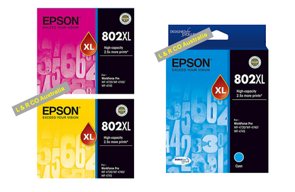 Genuine Epson 802XL High Yield Ink Cartridges and Value Packs - New!