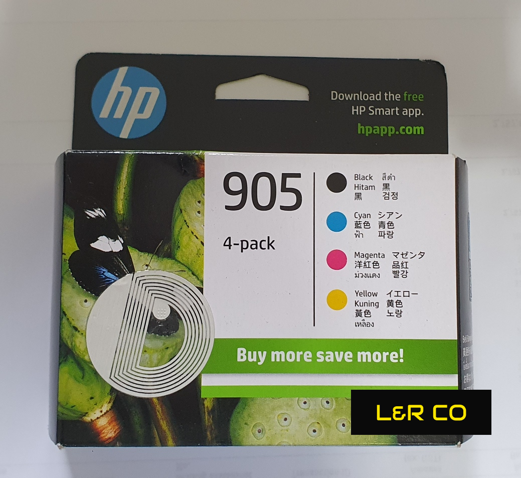 Genuine HP 905XL High Yield Singles and 905 Standard Value Packs Ink Cartridges