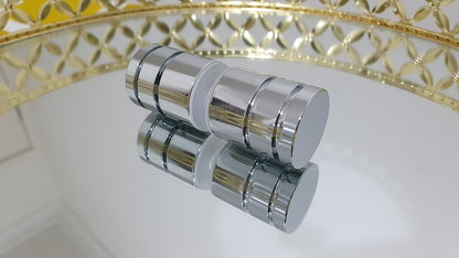 Micro 25mm Shower Screen Door Knob Handle for 6 -12mm Glass Shower - Chrome