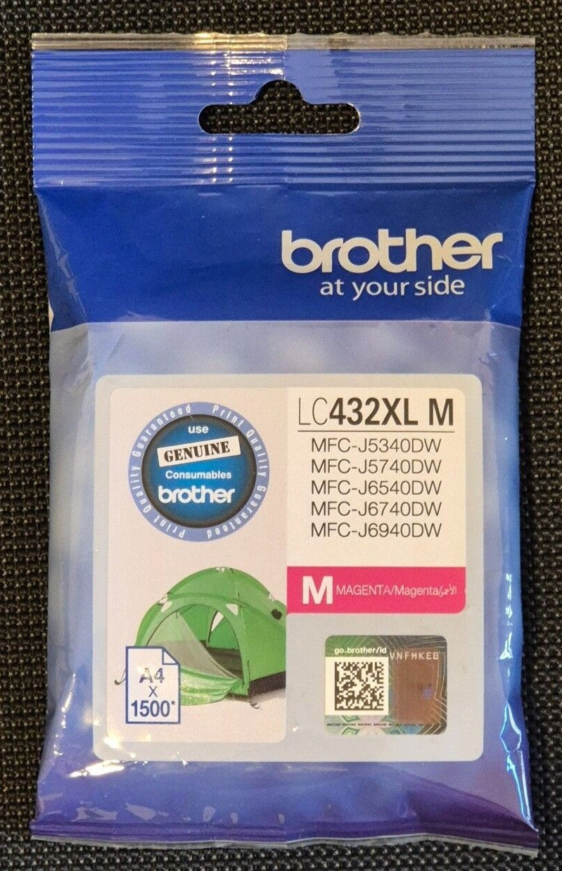 Genuine Brother LC432XL Cyan Magenta Yellow Black Ink Cartridges or Value Packs