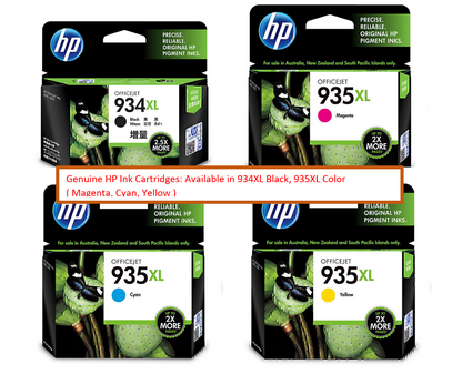 Genuine HP 934XL 935XL Black and Color  OR Standard Ink Carts for Officejet