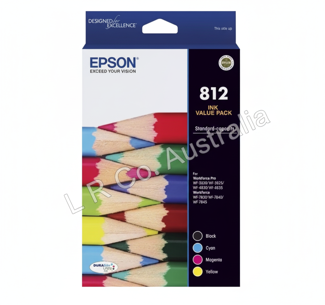 Genuine Epson 812XL High Yield Ink Cartridges and Value Packs - New!