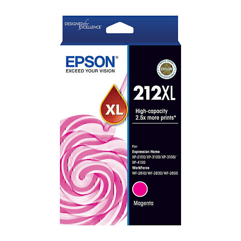 Genuine Epson 212XL High Yield Ink Cartridges For XP-2100/3100/3105/4100 - New!