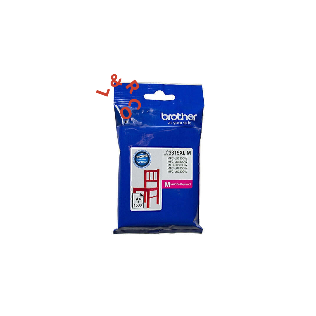 Genuine Brother LC3319XL Black C M Y Singles or Value Pack Ink Cartridges