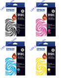 Genuine Epson 212XL High Yield Ink Cartridges For XP-2100/3100/3105/4100 - New!
