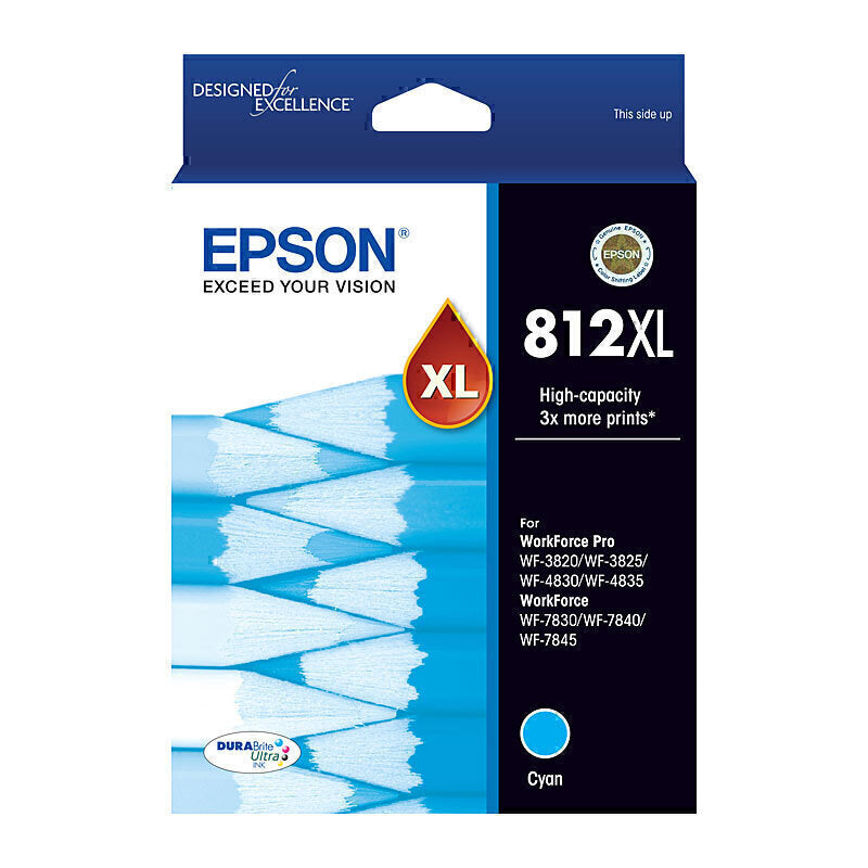 Genuine Epson 812XL High Yield Ink Cartridges and Value Packs - New!