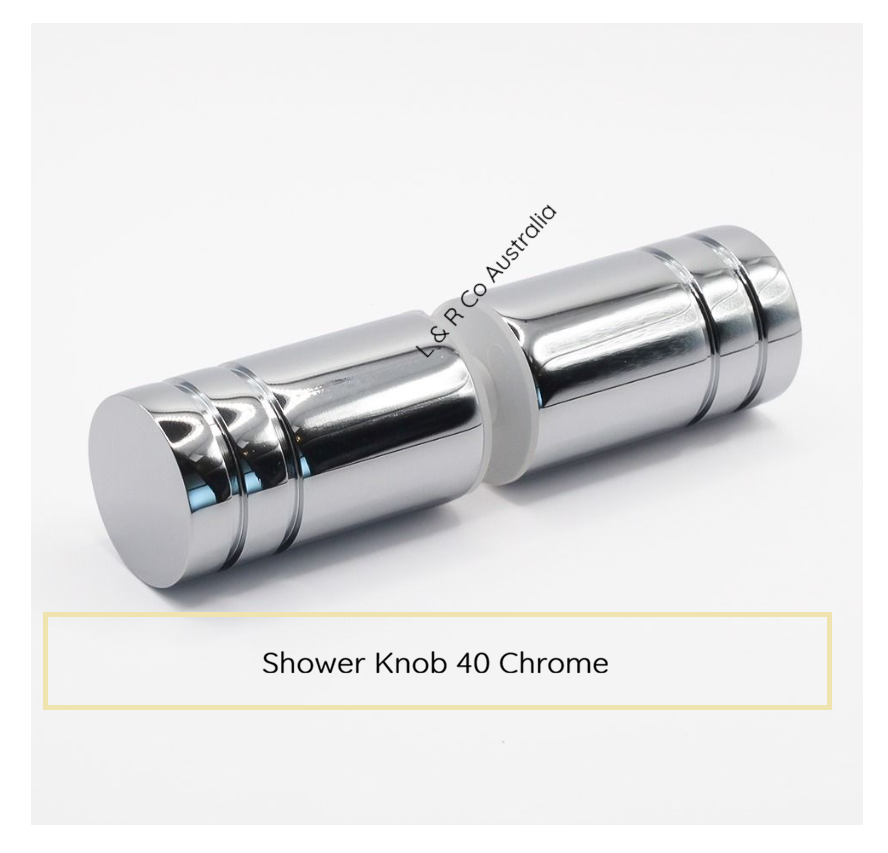 25mm Shower Screen Door Knob 40 Chrome Suitable for 6mm 8mm 10mm 12mm glass