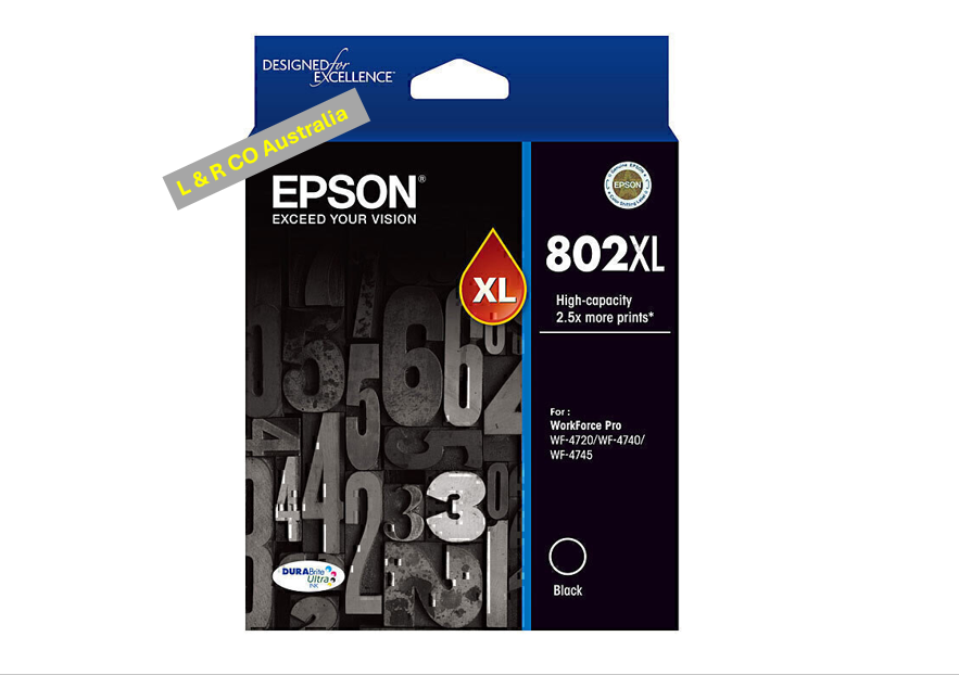 Genuine Epson 802XL High Yield Ink Cartridges and Value Packs - New!