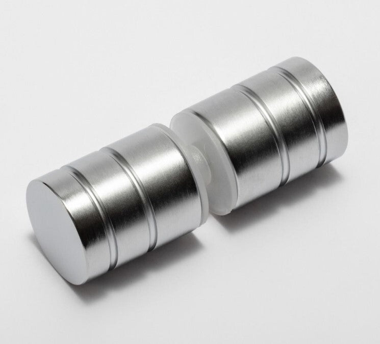Micro 25mm Shower Screen Door Knob Handle for 6 -12mm Glass Shower - Satin