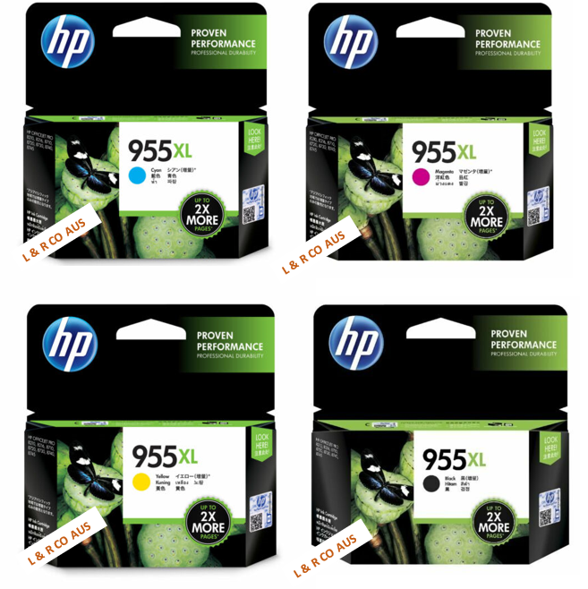 Genuine HP955 / HP955XL Ink Singles & 955  Value Pack Cartridges Officejet Pro