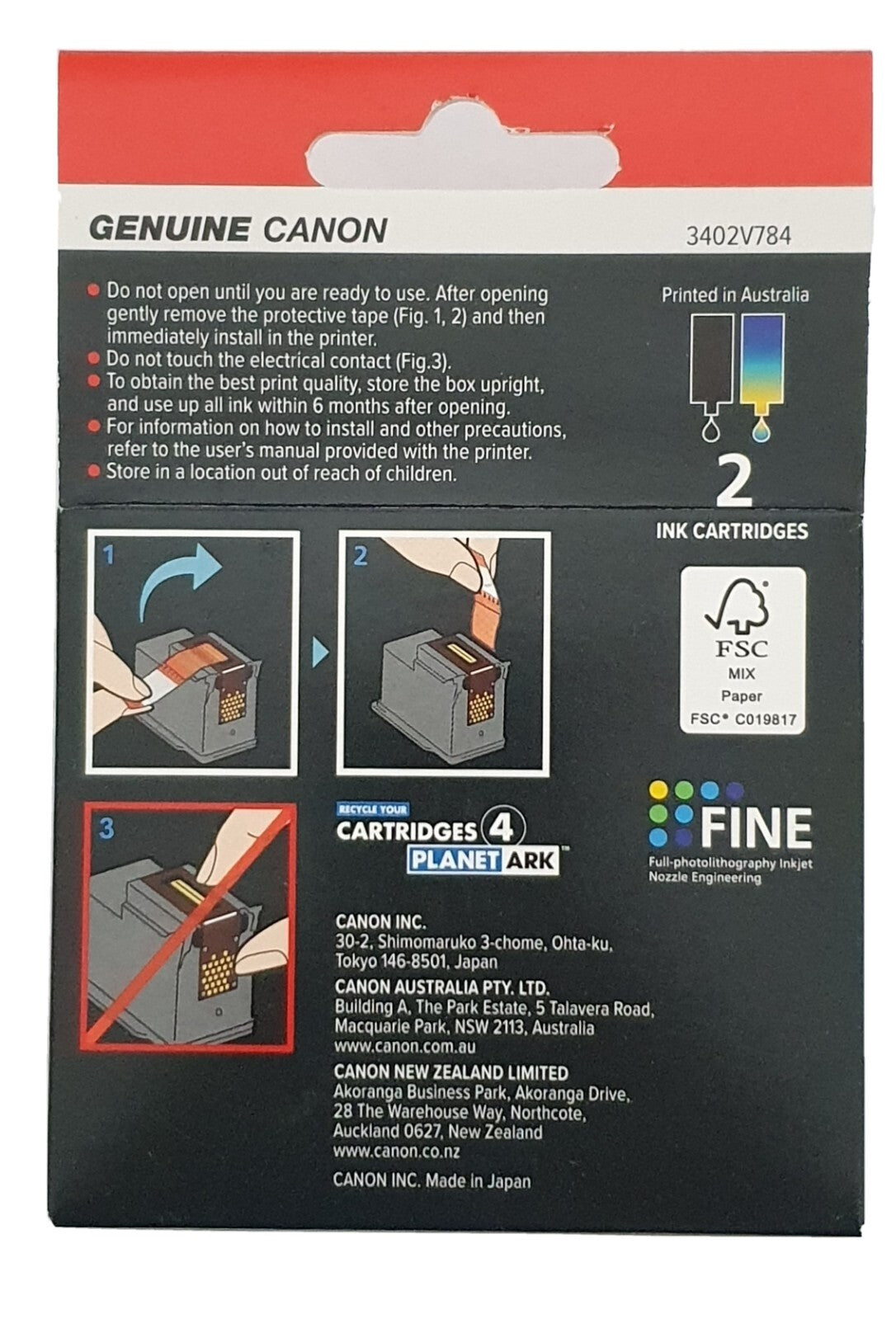 Canon PG640XL CL641XL Genuine Standard Ink Cartridges PIXMA MG2160 MG3160 MG3650