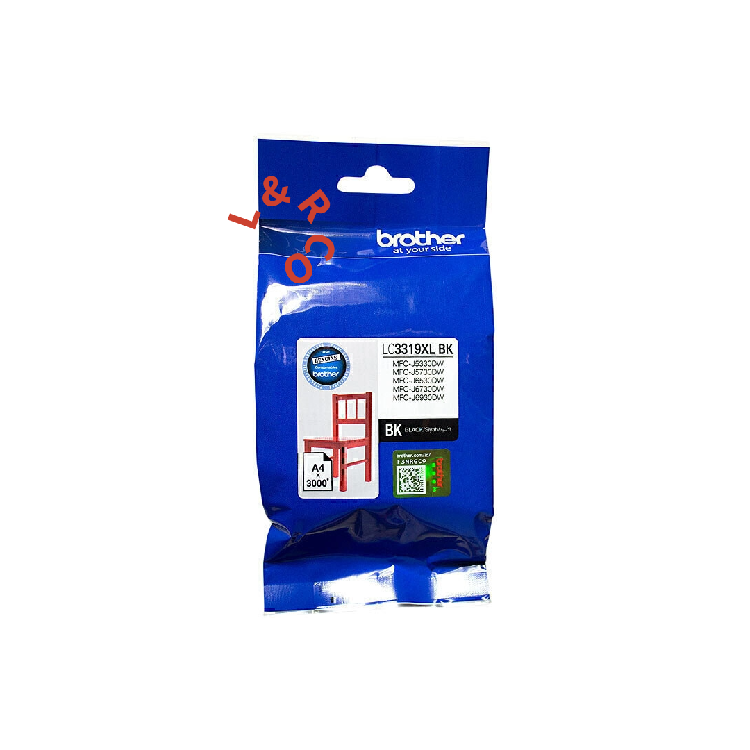 Genuine Brother LC3319XL Black C M Y Singles or Value Pack Ink Cartridges