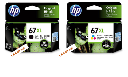 Genuine HP 67, 67XL, 67XXL ink Cartridge for HP Deskjet - New Stock!