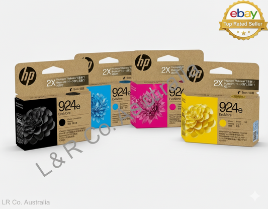 Genuine HP 924e Standard Ink Cartridges EvoMore Original - Brand New