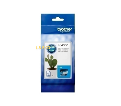 Genuine Brother LC436  C M Y B Singles or LC436 Value Pack Ink Cartridges - New