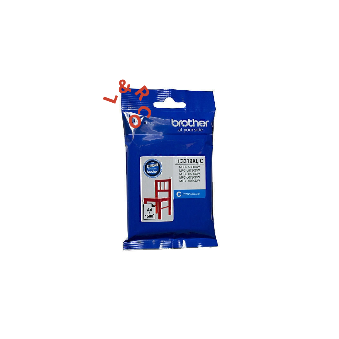 Genuine Brother LC3319XL Black C M Y Singles or Value Pack Ink Cartridges