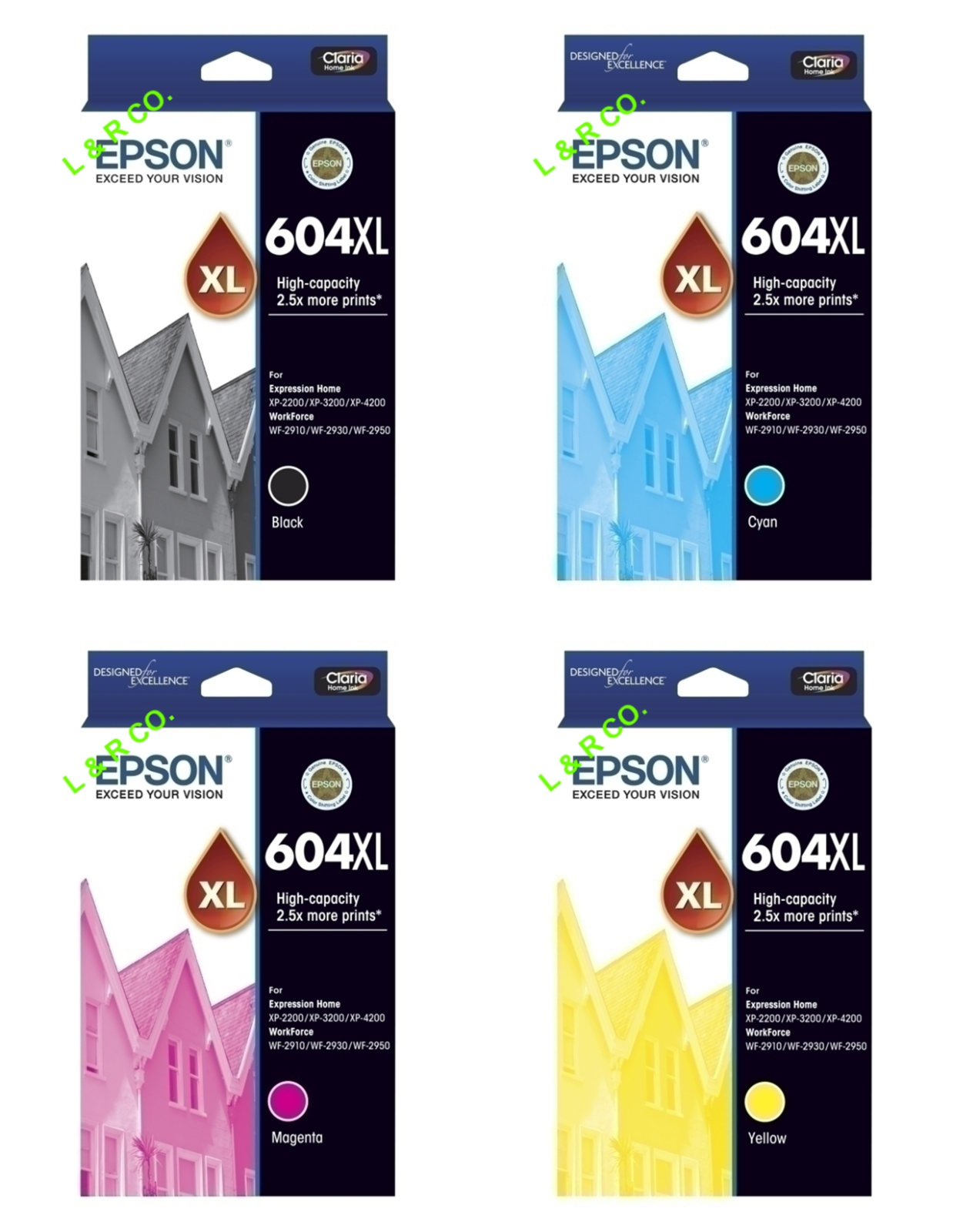 Genuine Epson 604XL Ink Cartridges and 604XL Value Pack