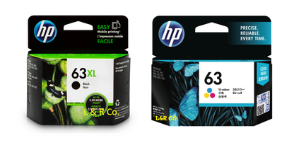 Genuine HP 63 / 63XL Black/Color Ink Cartridges for HP Deskjet