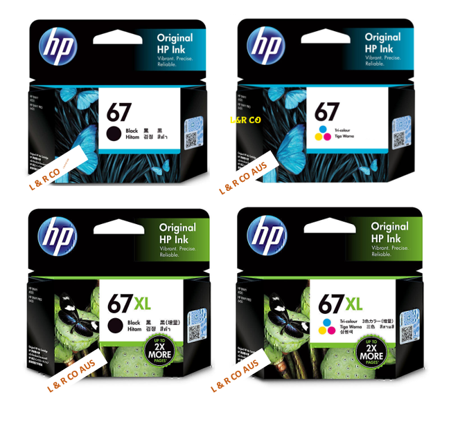 Genuine HP 67, 67XL, 67XXL ink Cartridge for HP Deskjet - New Stock!