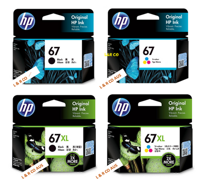 Genuine HP 67, 67XL, 67XXL ink Cartridge for HP Deskjet - New Stock!