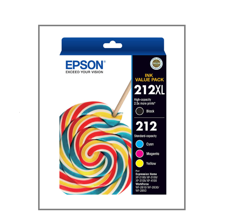Genuine Epson 212XL High Yield Ink Cartridges For XP-2100/3100/3105/4100 - New!