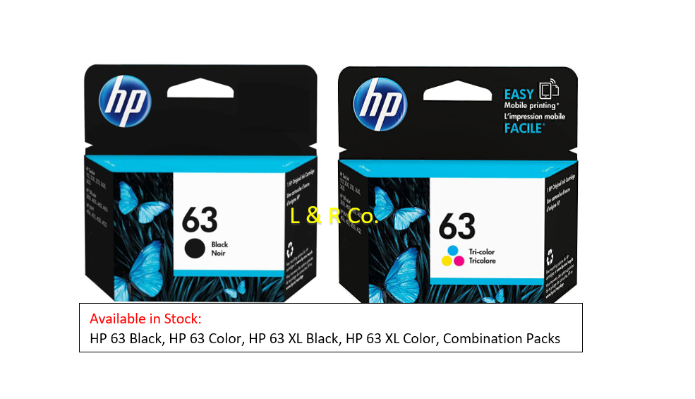 Genuine HP 63 / 63XL Black/Color Ink Cartridges for HP Deskjet